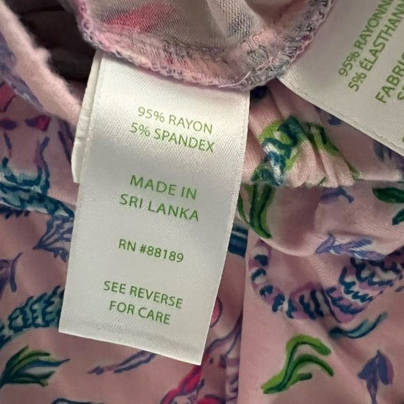 LILLY PULITZER PAJAMA PANTS IN PINK BLOSSOM GIRLS NIGHT OUT SIZE XS - Picture 13 of 14